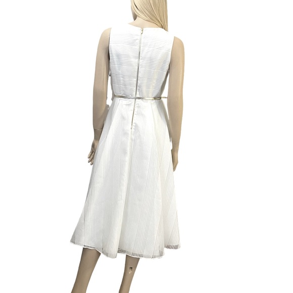 Calvin Klein Belted White Dress - Picture 6 of 9